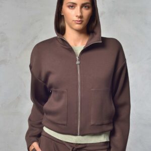 Giacca Hooded Cropped Sporty