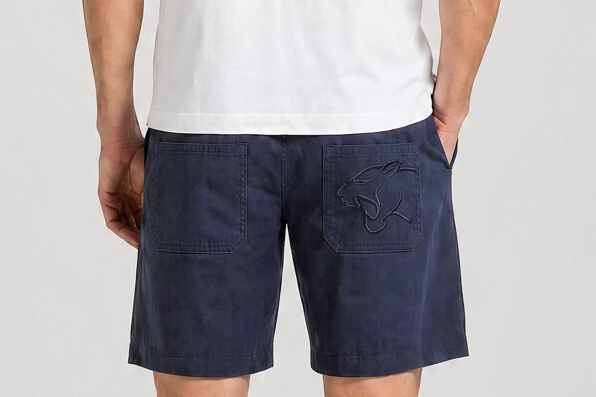 Bermuda cotone color blue - immagine 3